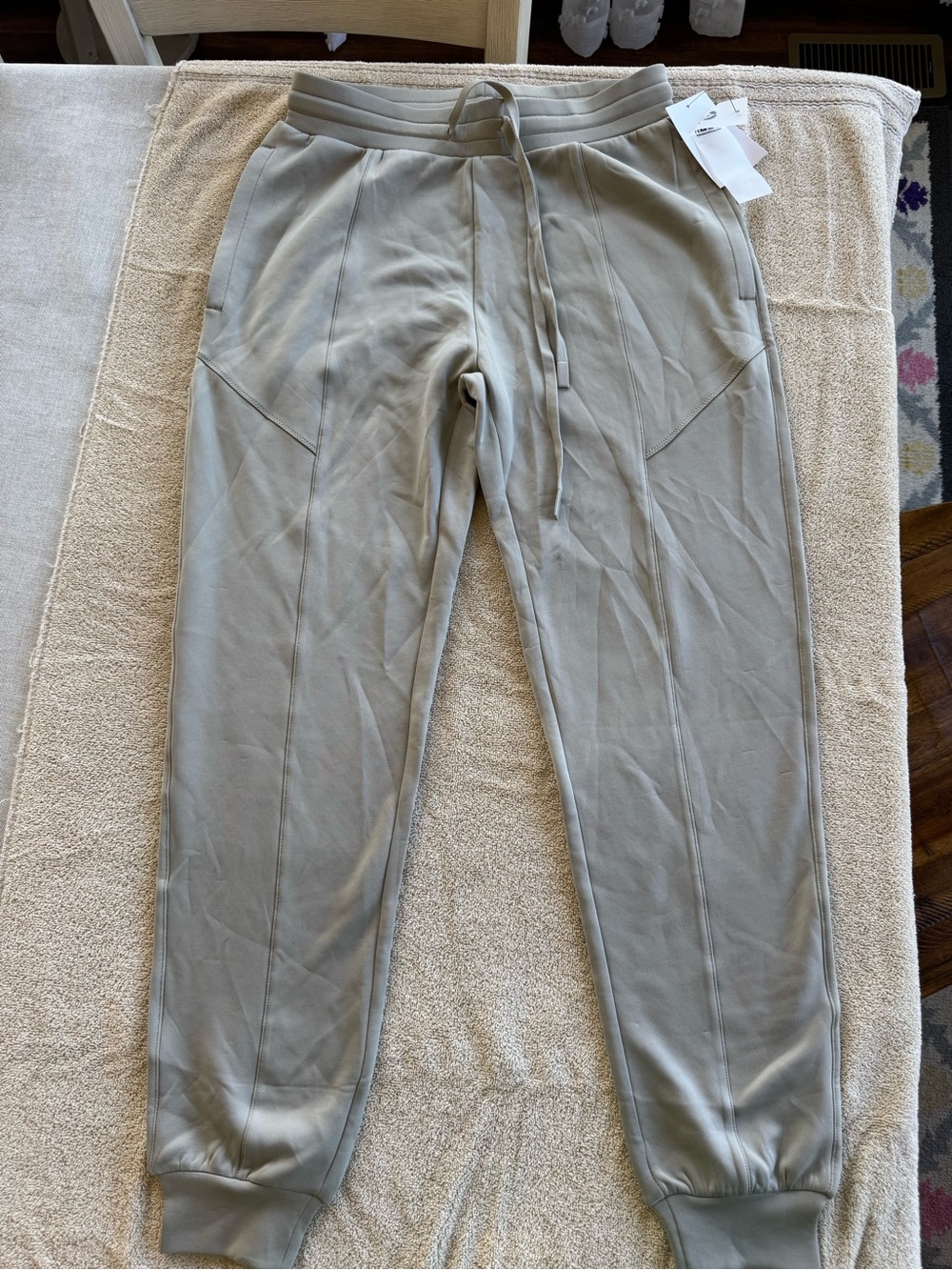 Mono B Light Gray Drawstring Jogger Pants